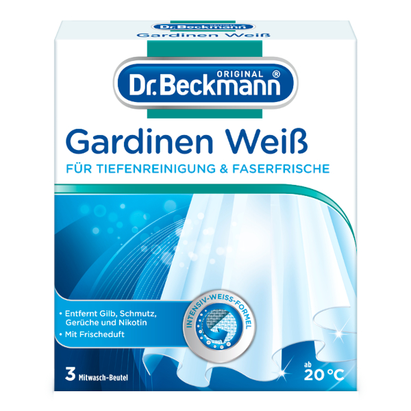 Dr. Beckmann prací prášek - bělidlo na záclony - 3x40g