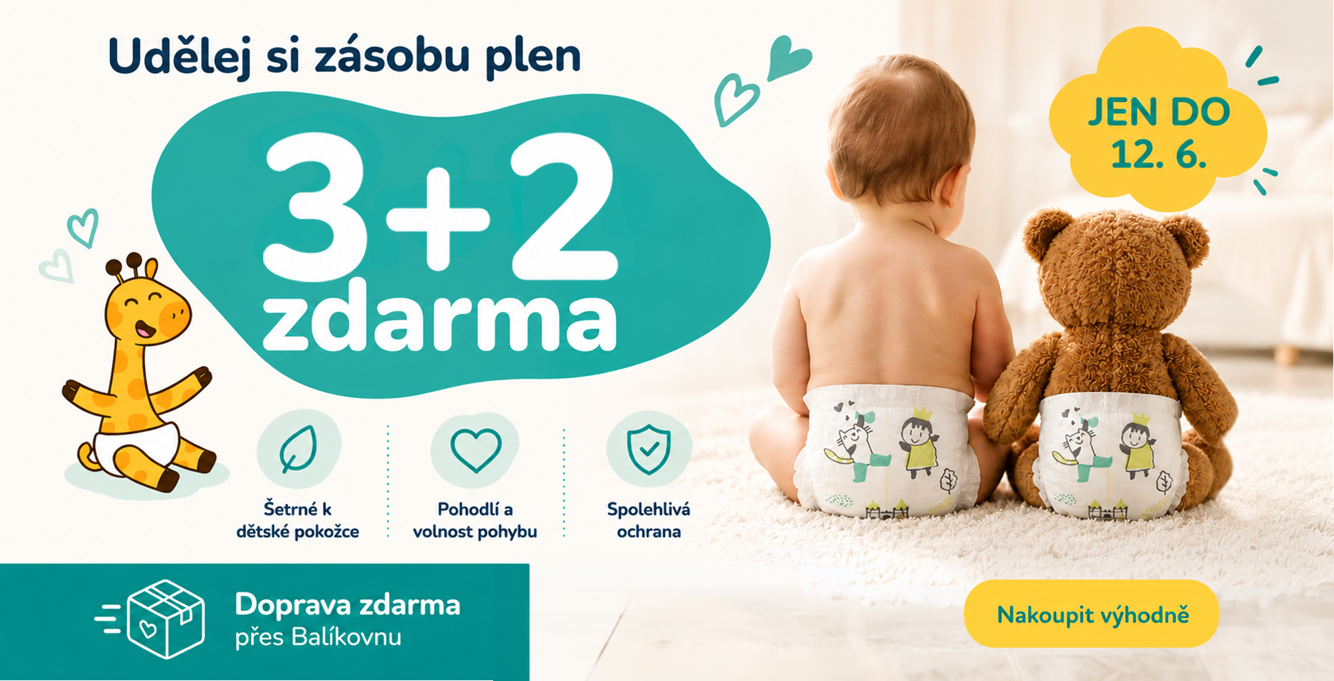 3+2 zdarma!