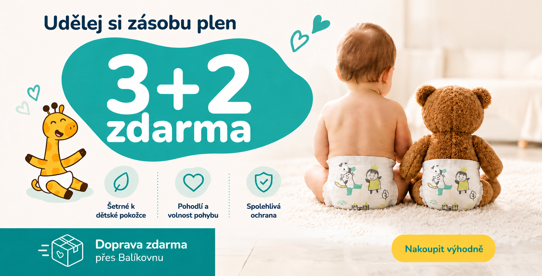 3+2 zdarma!