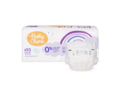 Baby Charm Super Dry Flex vel.1 Newborn 2-5kg (50 ks)