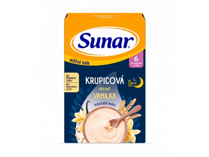 750x830 Sunar mléčná kaše krupice vanilka 210g