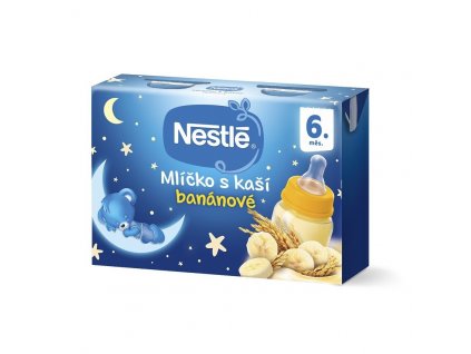 Nestlé Mlíčko s kaší Banánové 2 x 200 ml