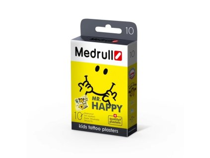 Medrull náplast dětská KIDS tetovací Mr.Happy 10ks