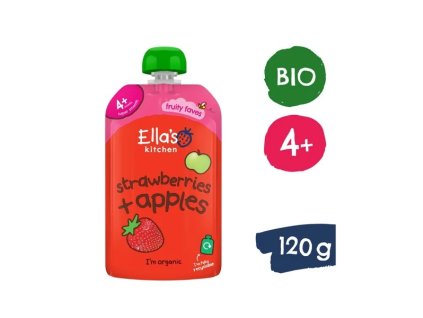Ellas Kitchen BIO Jahoda a jablko kapsička 120 g