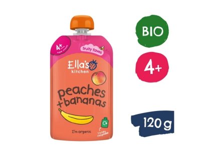 Ella's Kitchen BIO Banán s broskví (120 g)