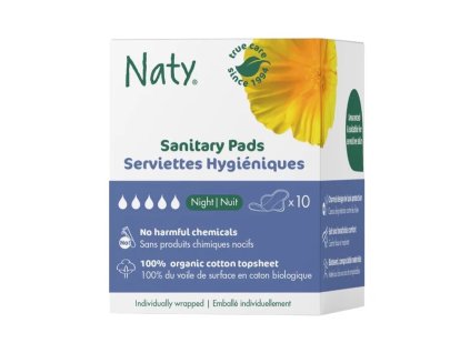 Dámské ECO vložky Naty - noční (10 ks)