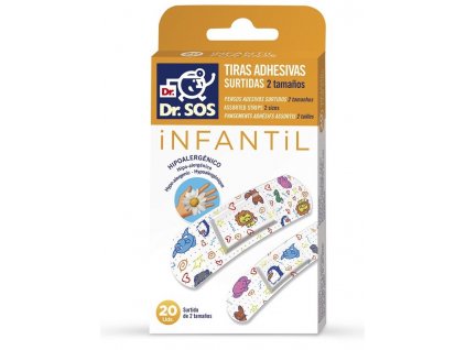 Náplasti Dr.SOS dětské hypoalergenní mix 20ks