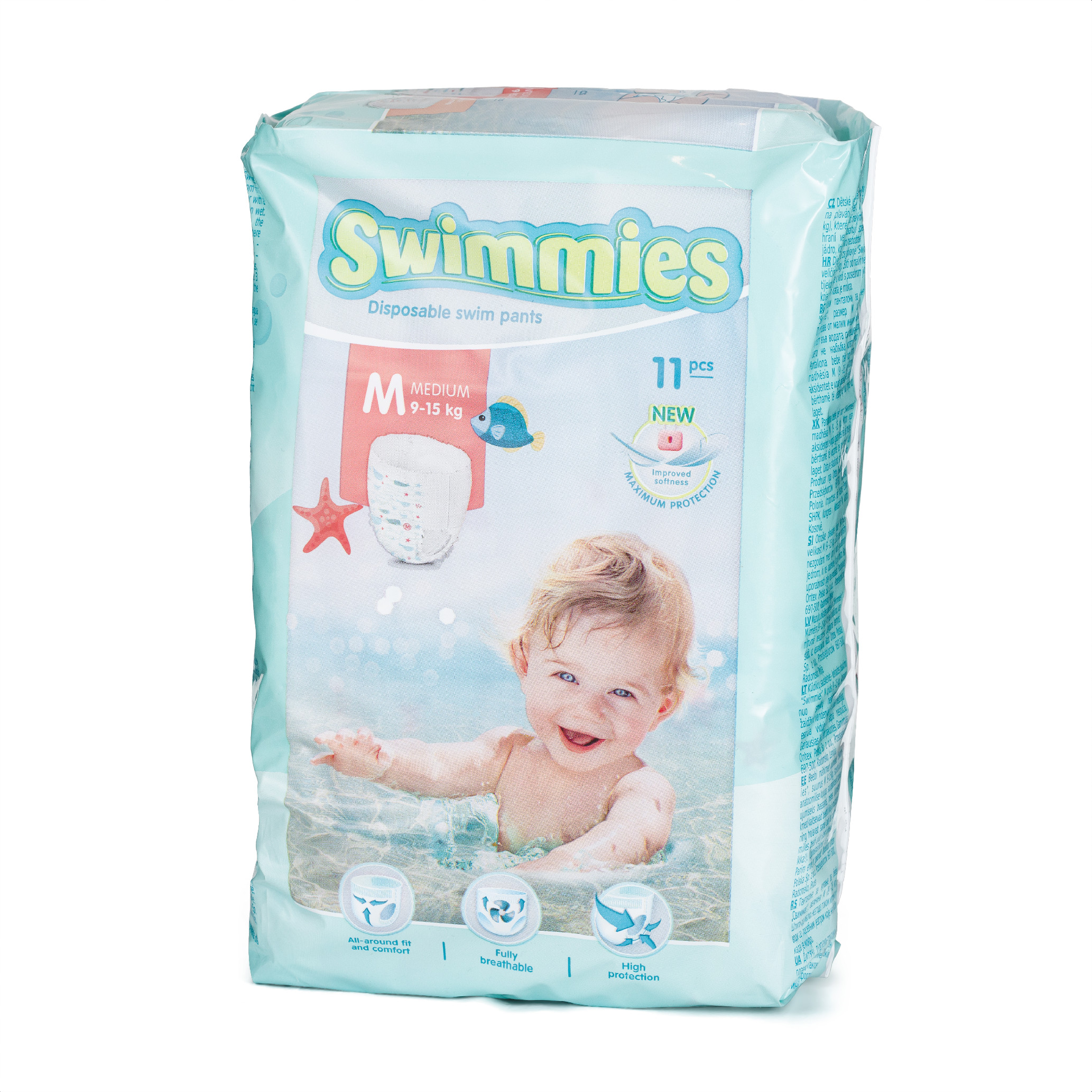Swimmies M 9-15 kg, 11 ks