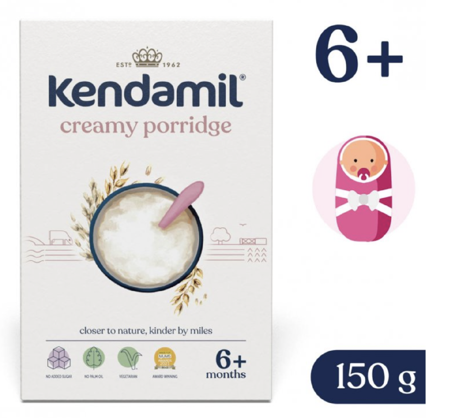 Kendamil mléčná krémová ovesná kaše (150 g)