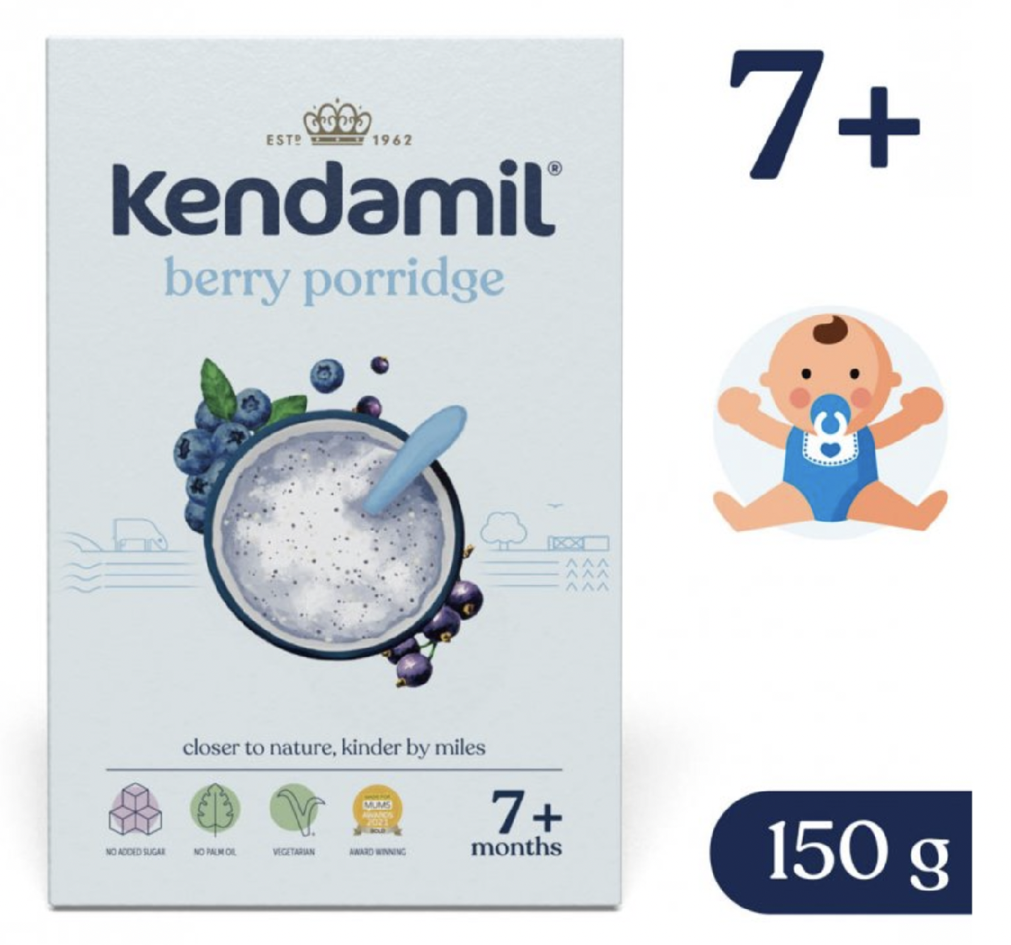 Levně Kendamil mléčná kaše s lesním ovocem (150 g)