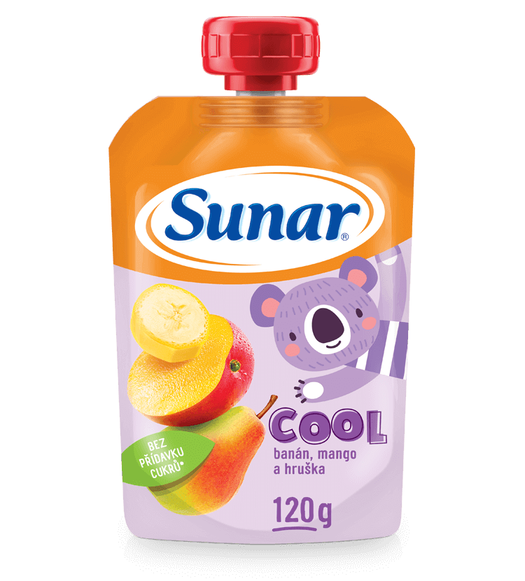 Levně Sunar - Cool kapsička hruška, mango, banán