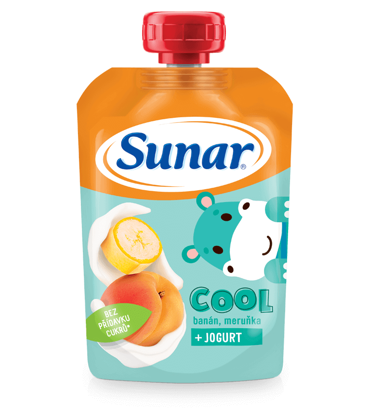 Levně Sunar - Cool kapsička meruňka, banán a jogurt