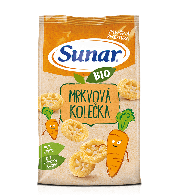 Sunar BIO Mrkvová kolečka křupky 45 g