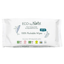 Eco Naty ECO vlhčené ubrousky Naty bez vůně- splachovatelné 56 ks