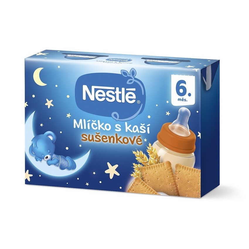 NESTLÉ Mlíčko s kaší sušenkové 2x200ml