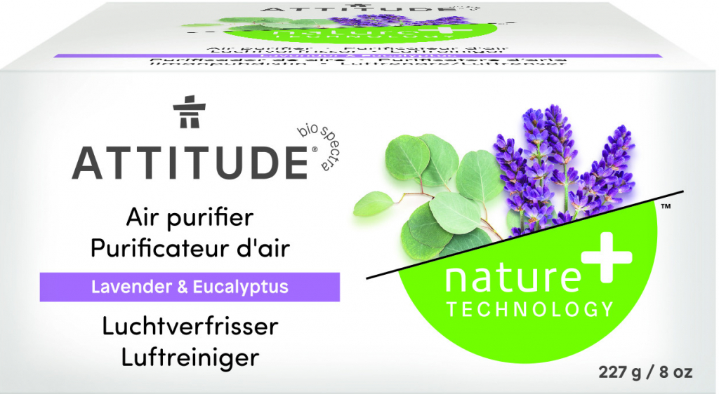Levně Attitude Přírodní čisticí osvěžovač vzduchu : 227 g : levandule a eukalyptus : Nature+