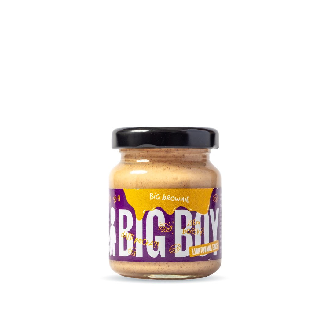 BIG BOY® MINI BIG BROWNIE - LÍSKOVÝ KRÉM S KEŠU A BÍLOU ČOKOLÁDOU 55G