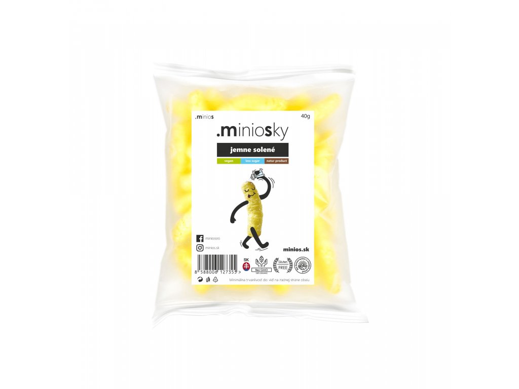 Minios Miniosky kukuřičné křupky - Jemně solené 40g
