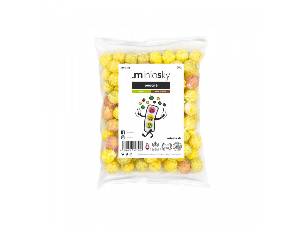 Minios Miniosky kukuřičné křupky - Ovocné 60g