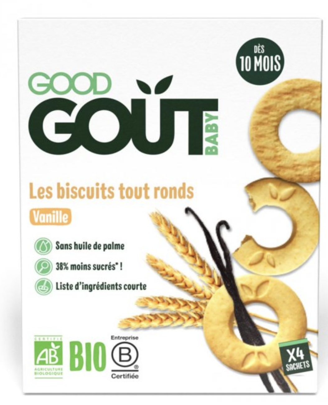 Levně GOOD GOUT BIO VANILKOVÁ KOLEČKA 80 G