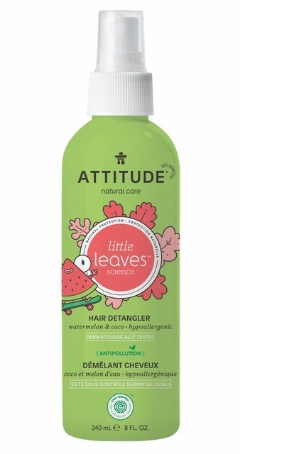 Sprej pro snadné rozčesávání dětských vlásků ATTITUDE Little leaves s vůní melounu a kokosu 240 ml