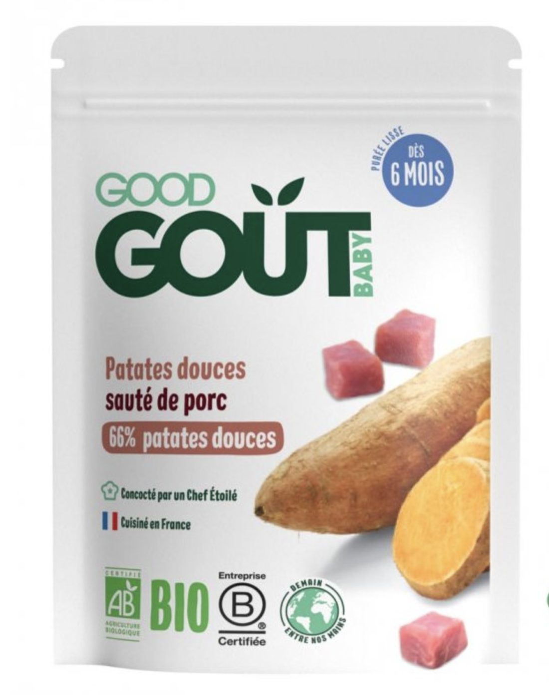 Levně GOOD GOUT BIO BATÁTY S VEPŘOVÝM MASEM 190 G