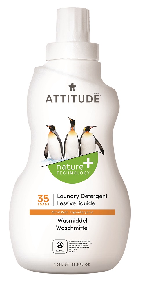 Levně Prací gel ATTITUDE s vůní citronové kůry 1050 ml