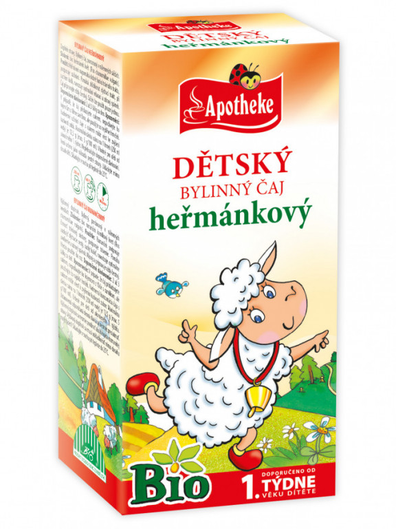 Levně Apotheke DĚTSKÝ ČAJ BIO Heřmánkový 20 x 1 g