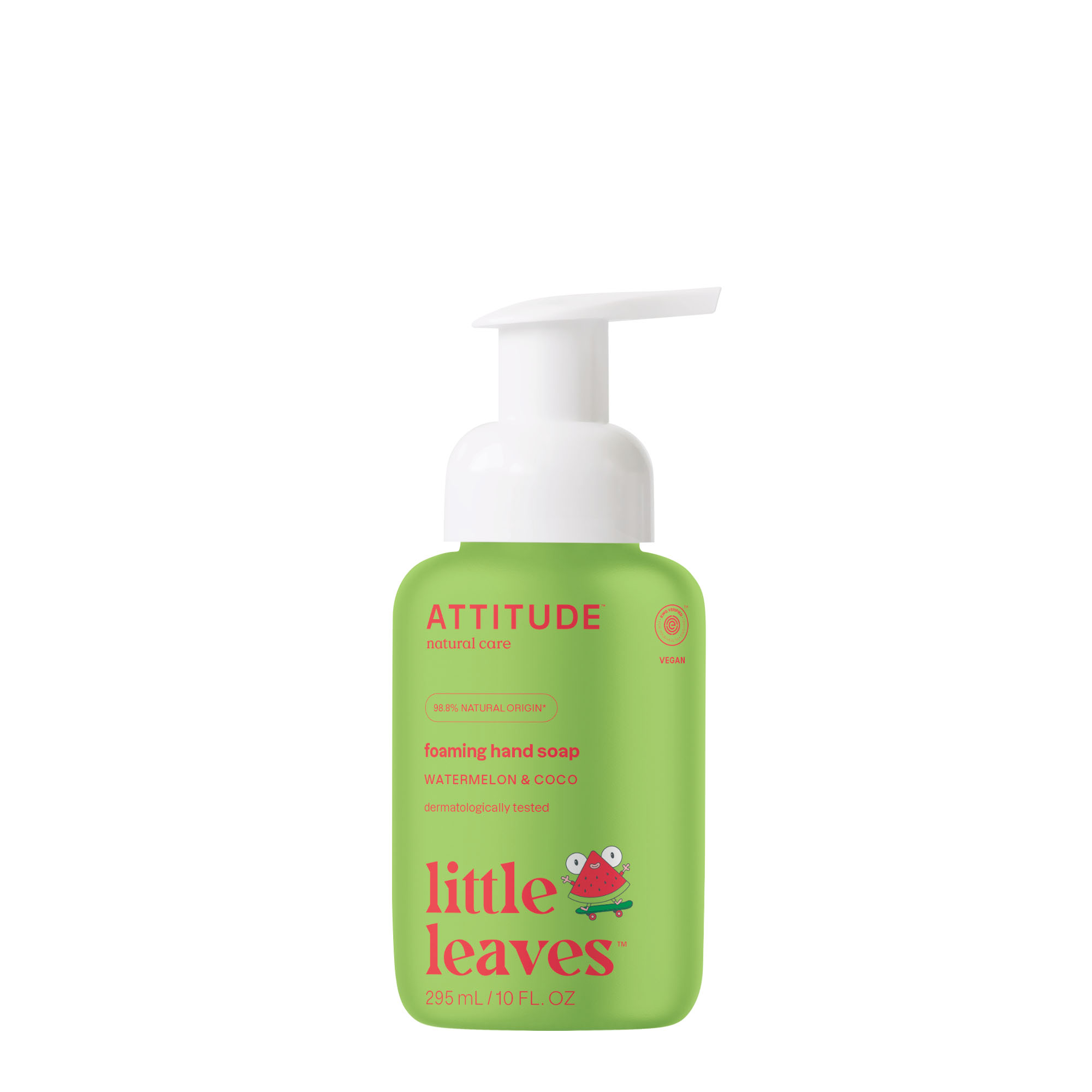 Dětské pěnivé mýdlo na ruce ATTITUDE Little leaves s vůní melounu a kokosu 295 ml