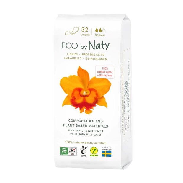 Eco Naty Dámské ECO slipové vložky Naty - normal (32 ks)