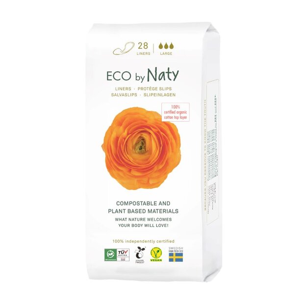 Eco Naty Dámské ECO slipové vložky Naty - super (28 ks)