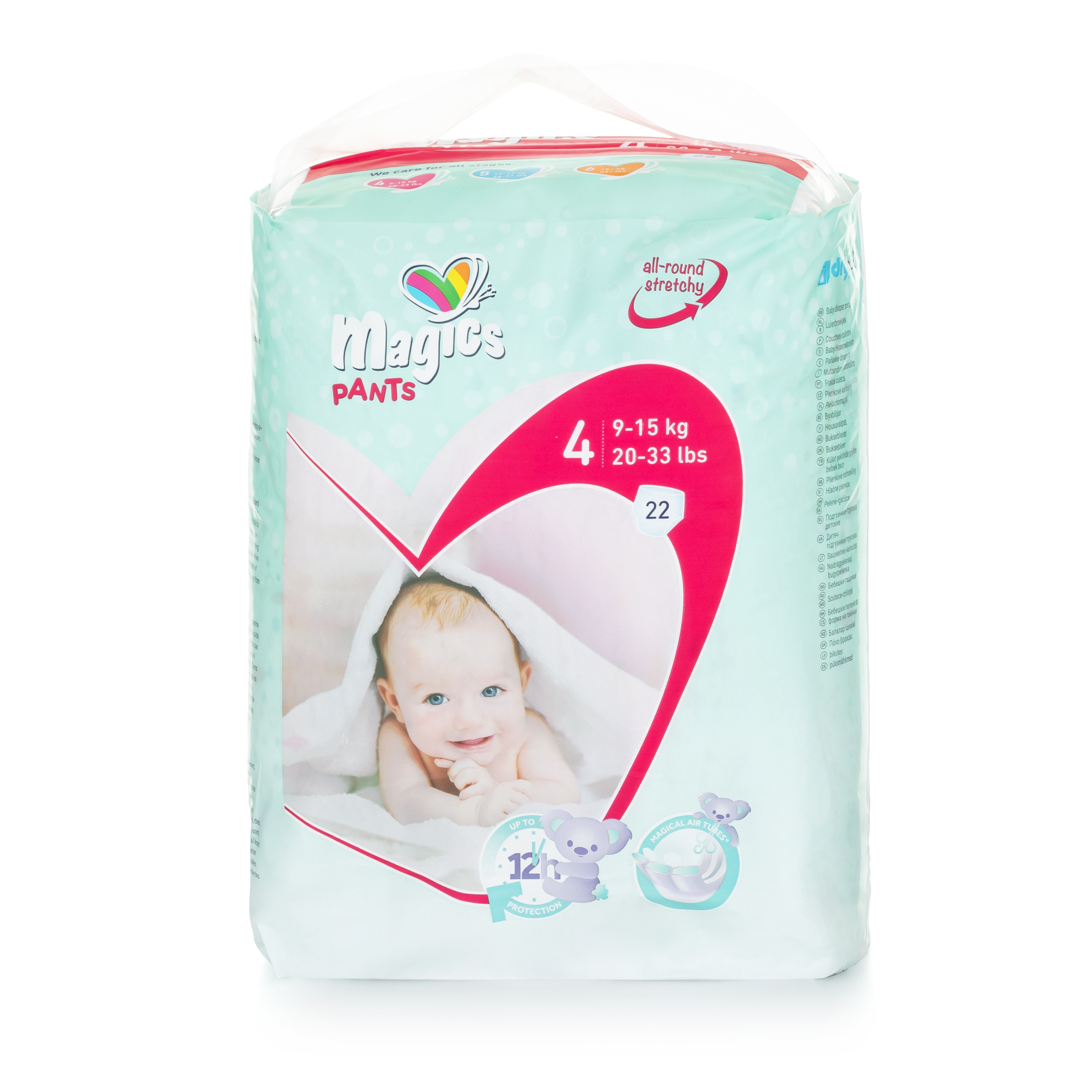 Kalhotkové plenky Magics vel.4 Maxi 9-15 kg, 22 ks