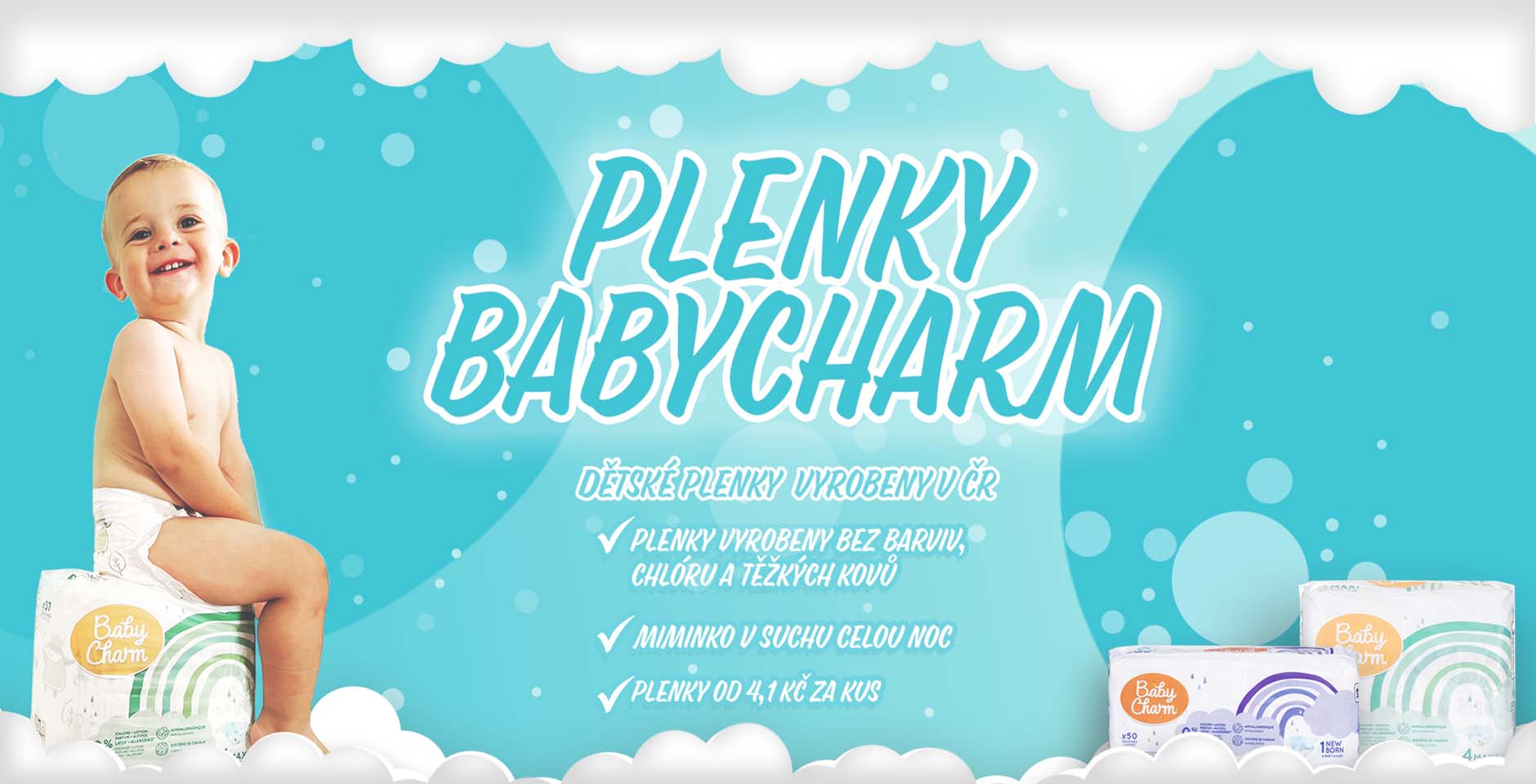 České plenky BabyCharm vyrobené v Turnově