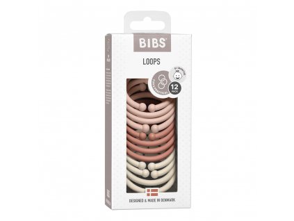 krúžky blush ivory