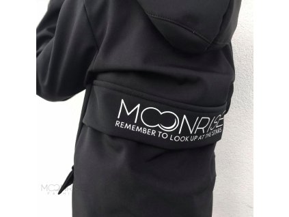 Detská softshell bunda - look up at the stars black