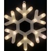 Svítící LED vločka - různé velikosti (Osvětlení 29 cm)