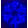 Vánoční LED dekorace - Vločka 50 cm (BLIKAJÍCÍ) (Barva Svítí modře/bliká modře)