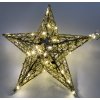 153248 vanocni svitici dekorace hvezda 16 cm zlata se trpytkami