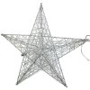 153254 vanocni svitici dekorace hvezda 32 cm stribrna