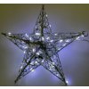 153272 1 vanocni svitici dekorace hvezda 39 cm stribrna se trpytkami