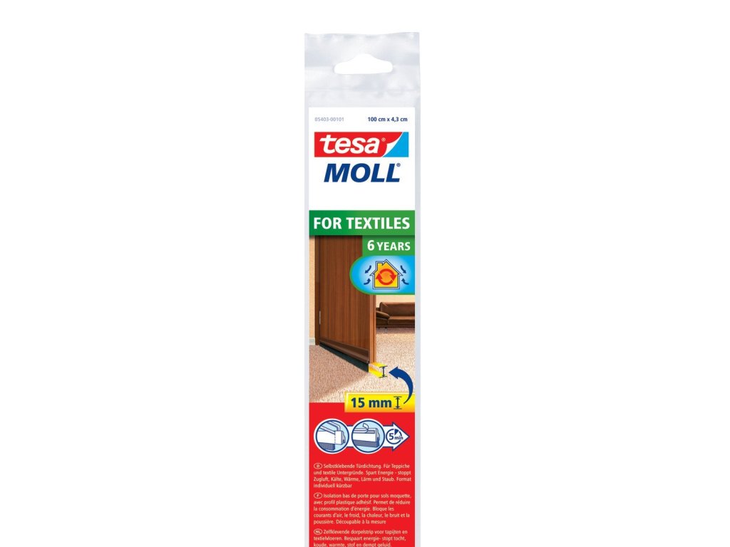 1584 tesamoll tesnici lista pod dvere hneda 1m x 43mm