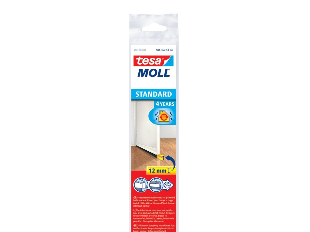 1620 tesamoll kartacova lista pod dvere na hladke povrchy dlazba parkety bila 1m x 12mm