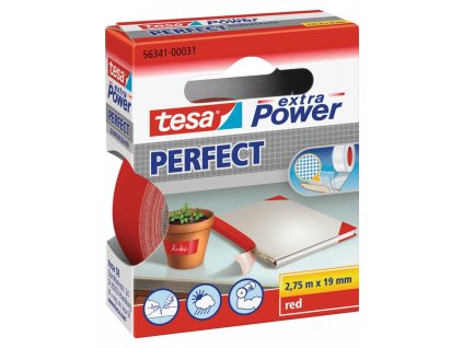 2472 opravna paska extra power perfect textilni odolna cervena 2 75m x 19mm
