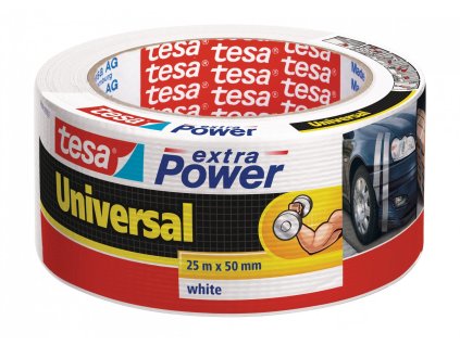2511 opravna paska extra power universal textilni silne lepiva bila 25m x 55mm