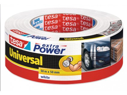 2520 opravna paska extra power universal textilni silne lepiva bila 50m x 55mm