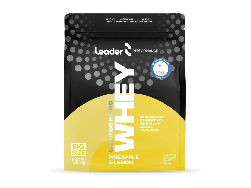 Clear Iso Hydro Whey Protein 1,8 kg ananas citrón (Varianta Clear Iso Hydro Whey Protein 1,8 kg citrus)