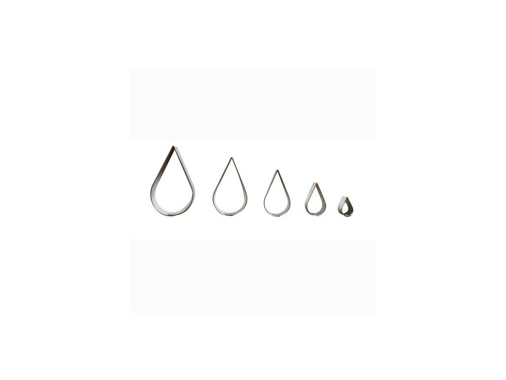 vykraj.cukroví KAPKA hladká sada 5díl.