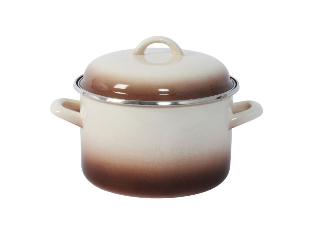 hrnec + poklice pr.24cm 6,75l CAPUCCINO