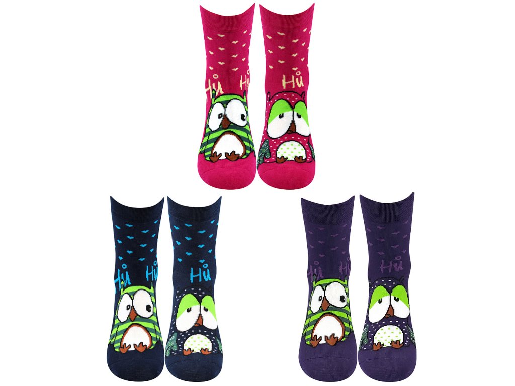 ponožky Pruhana 12 (Barva magenta, Velikost 35-38 (23-25))