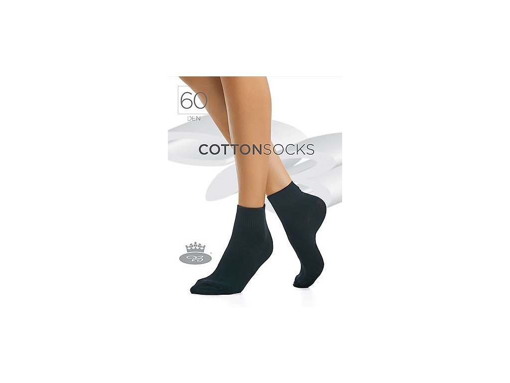 ponožky COTTON socks 60 DEN (Barva beige, Velikost 35-38 (23-25))